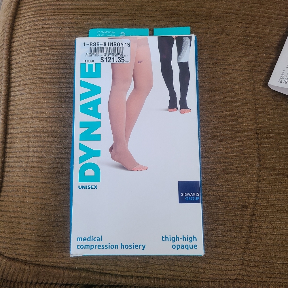 Selling black medical compression hosiery